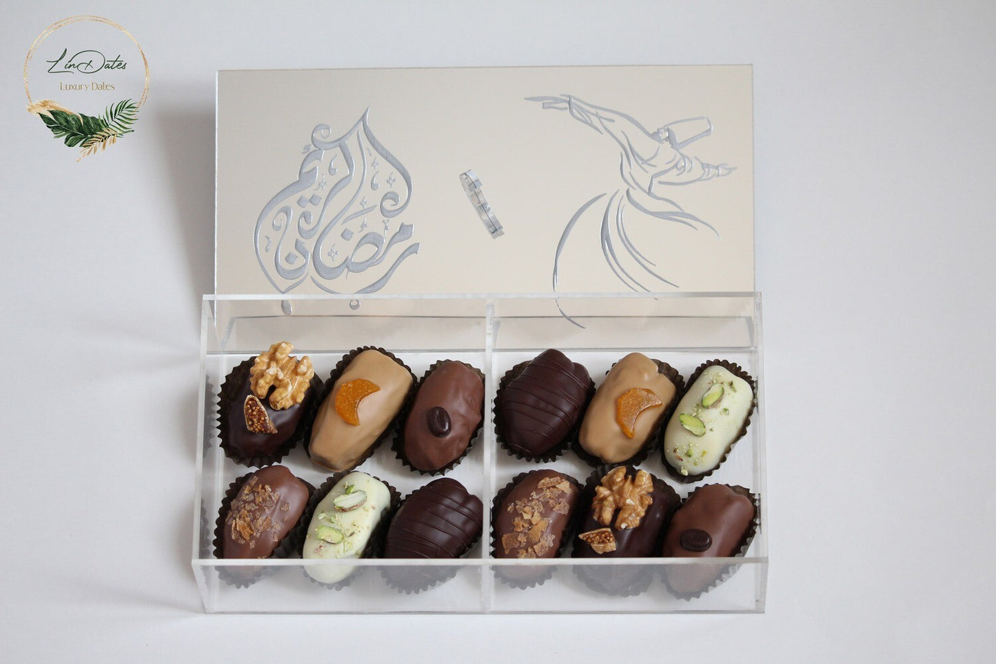 Ramadan Kareem Mirrored Acrylic Box (pickup & local delivery only)