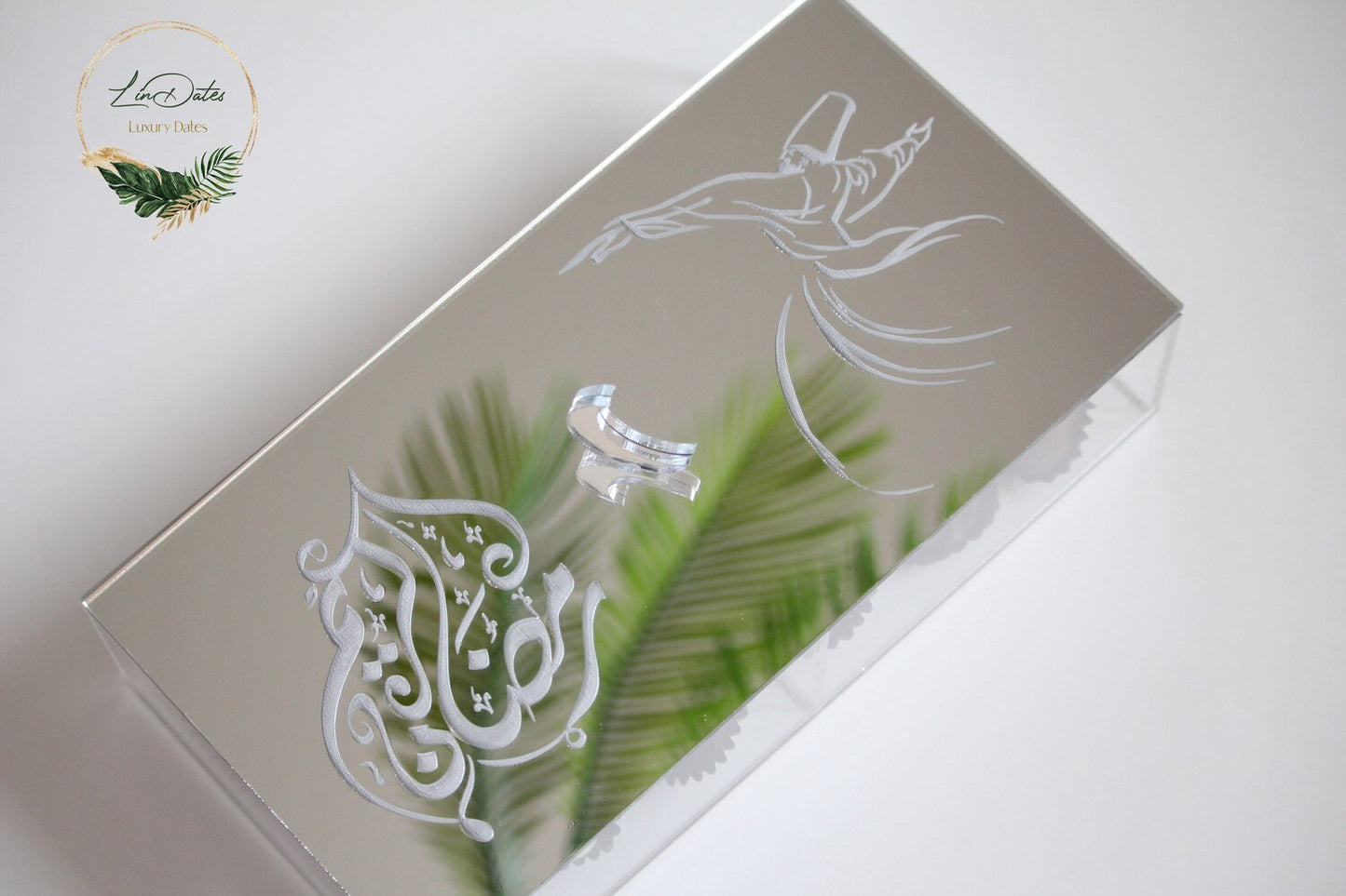 Ramadan Kareem Mirrored Acrylic Box (pickup & local delivery only)