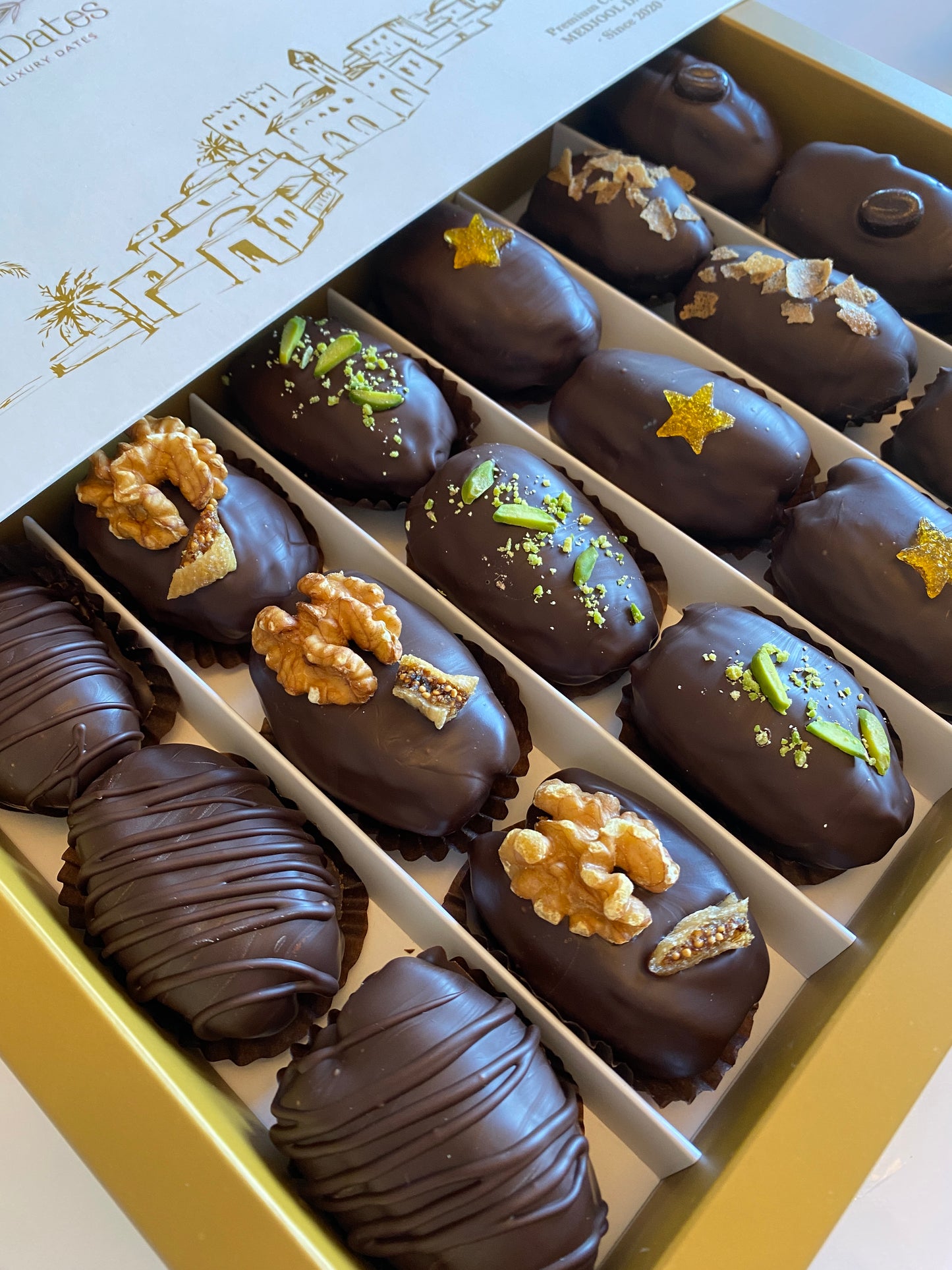 All Dark chocolate Date Boxes